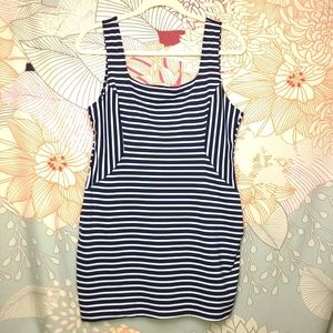 Iris Black and White Stripe Bodycon Dress Plus 3X